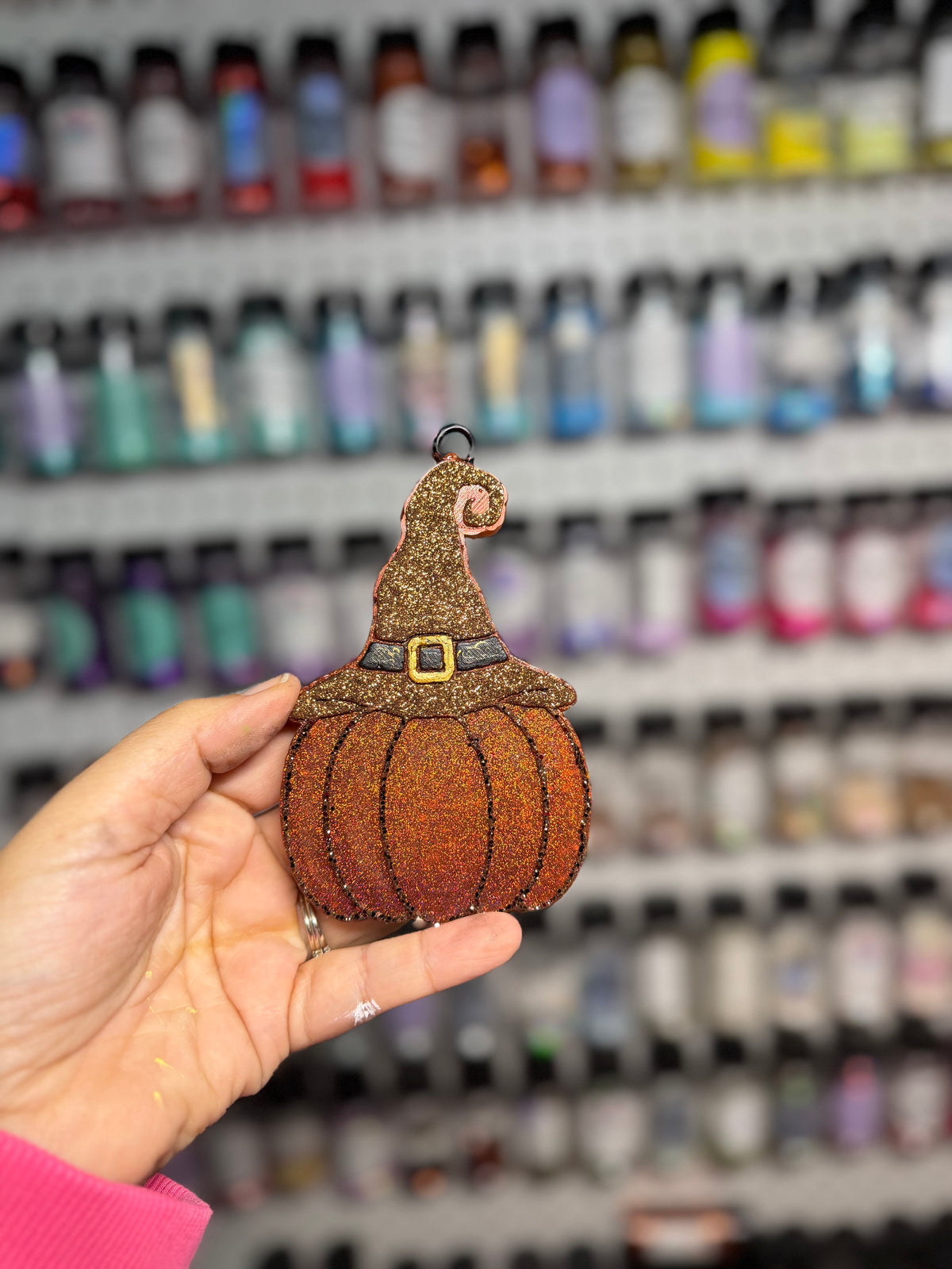 Pumpkin Witch Hat Freshie | Cinnamon Caramel Swirl
