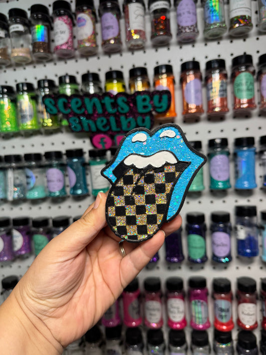 Checkered Tongue Freshie Set (freshie + vent clips)