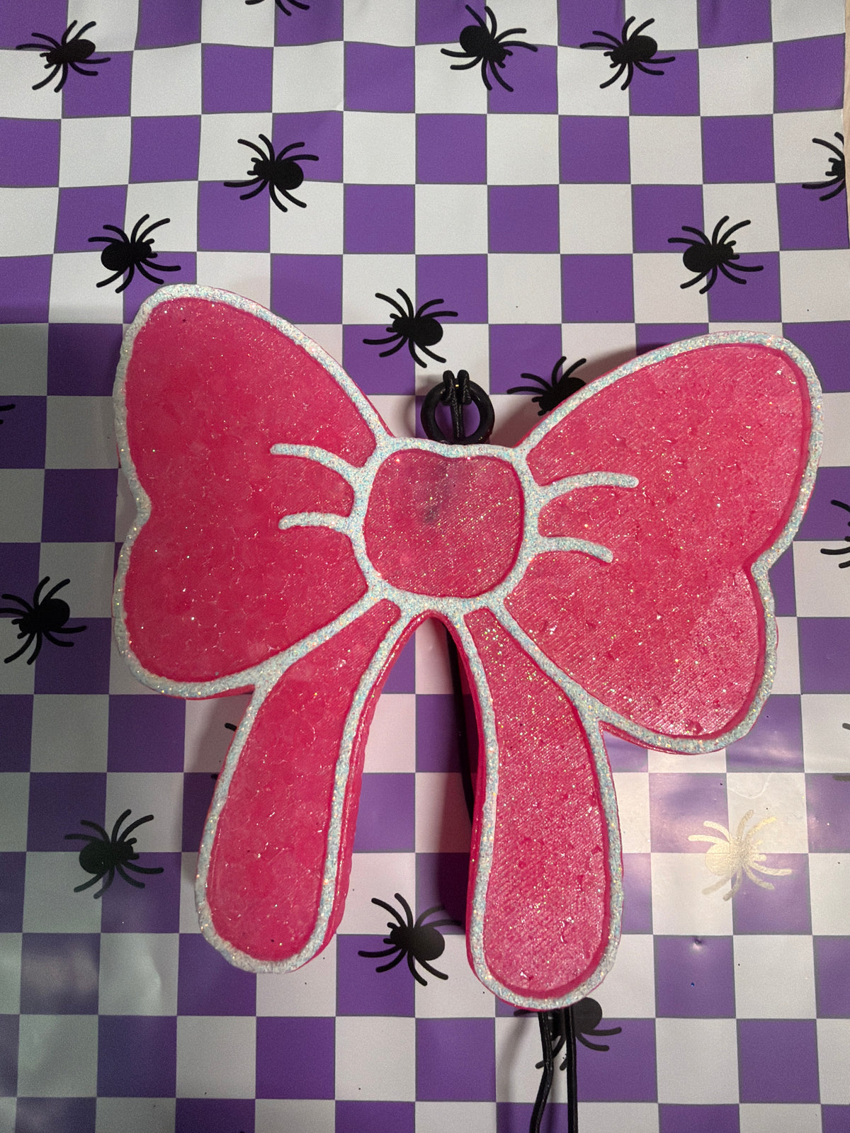 Pink Bow Car Freshie | Moroccan Rose