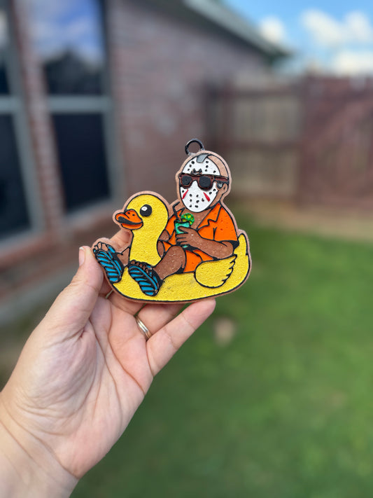 Jason Voorhees on a Floatie