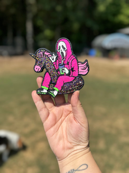 Ghost Face on a Floatie