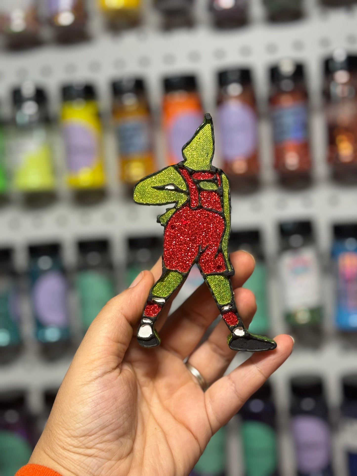 Green Guy Posing