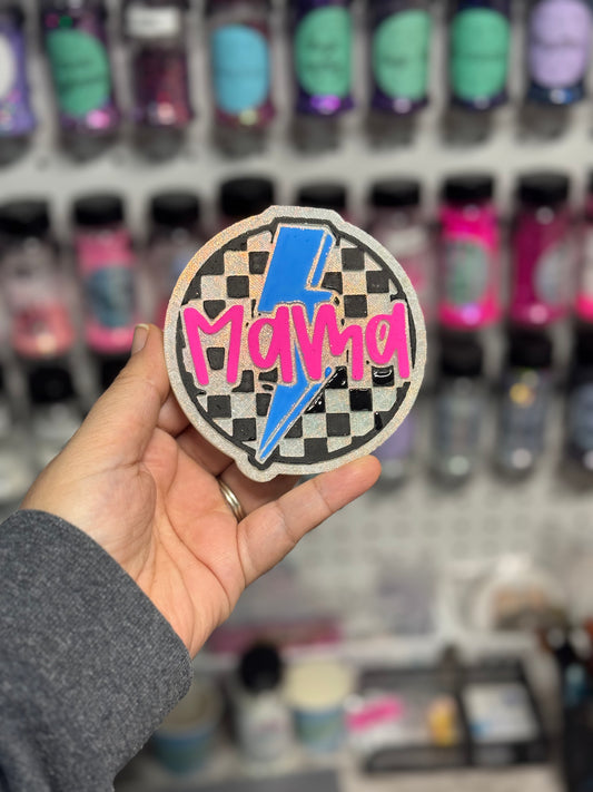 Checkered Mama | Pink Chiffon