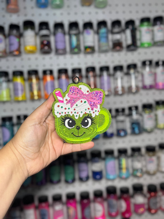 Green girl mug