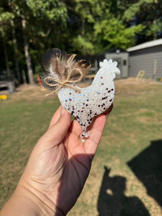 Bare Chicken w/ Feathers